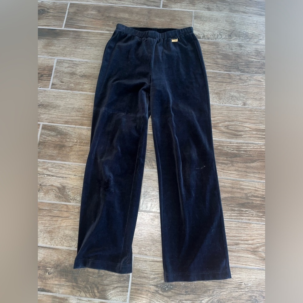 St. John Sport black velour pants